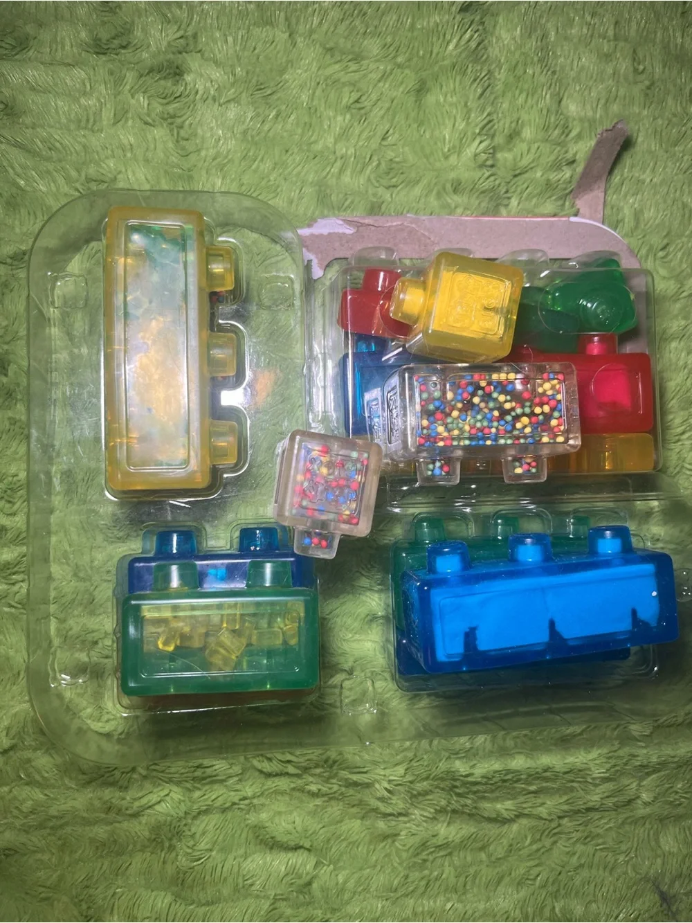 Jelly Blox Kids Colorful Squishy Fidget Toy Blocks Original Full Set🩵